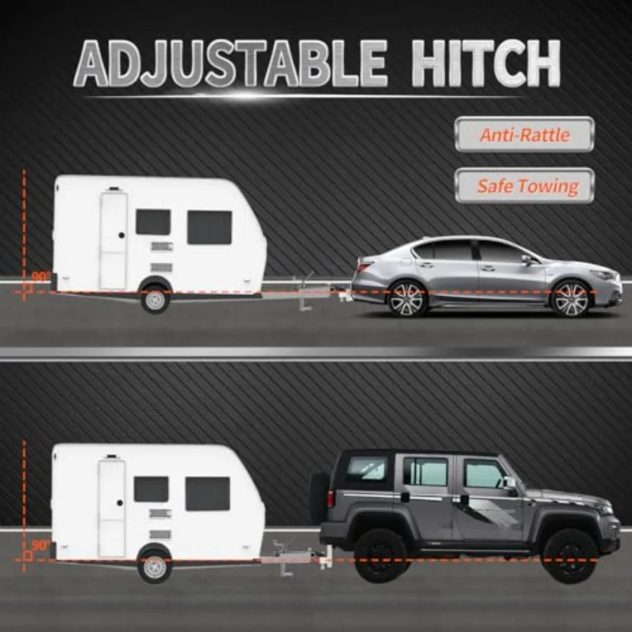 YAO HUI HUANG Adjustable Aluminum Trailer Hitch Heavy Duty