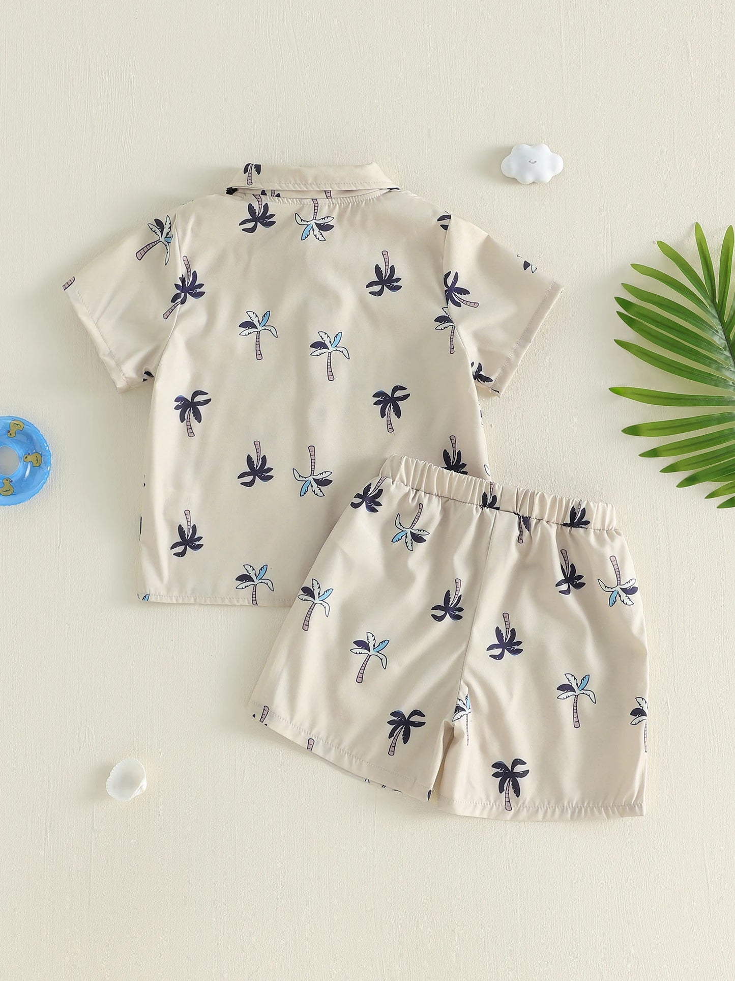 2 Baby Boy Summer Set Short Sleeve Shirts And Shorts
