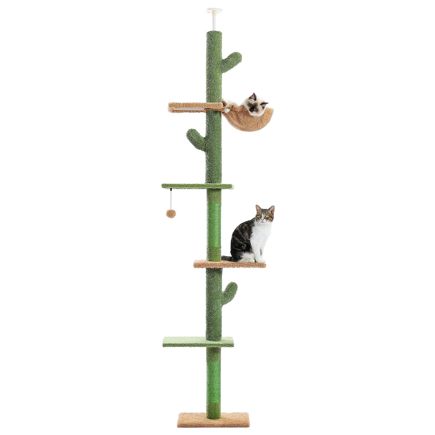 PAWZ Road 5-Tier Floor to Ceiling Cat Tree with Hammock