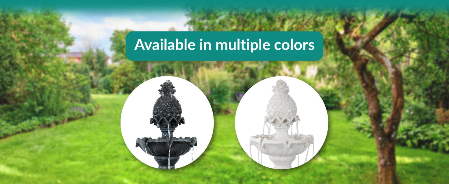 3-Tier Welcome Water Fountain With Pineapple Topper