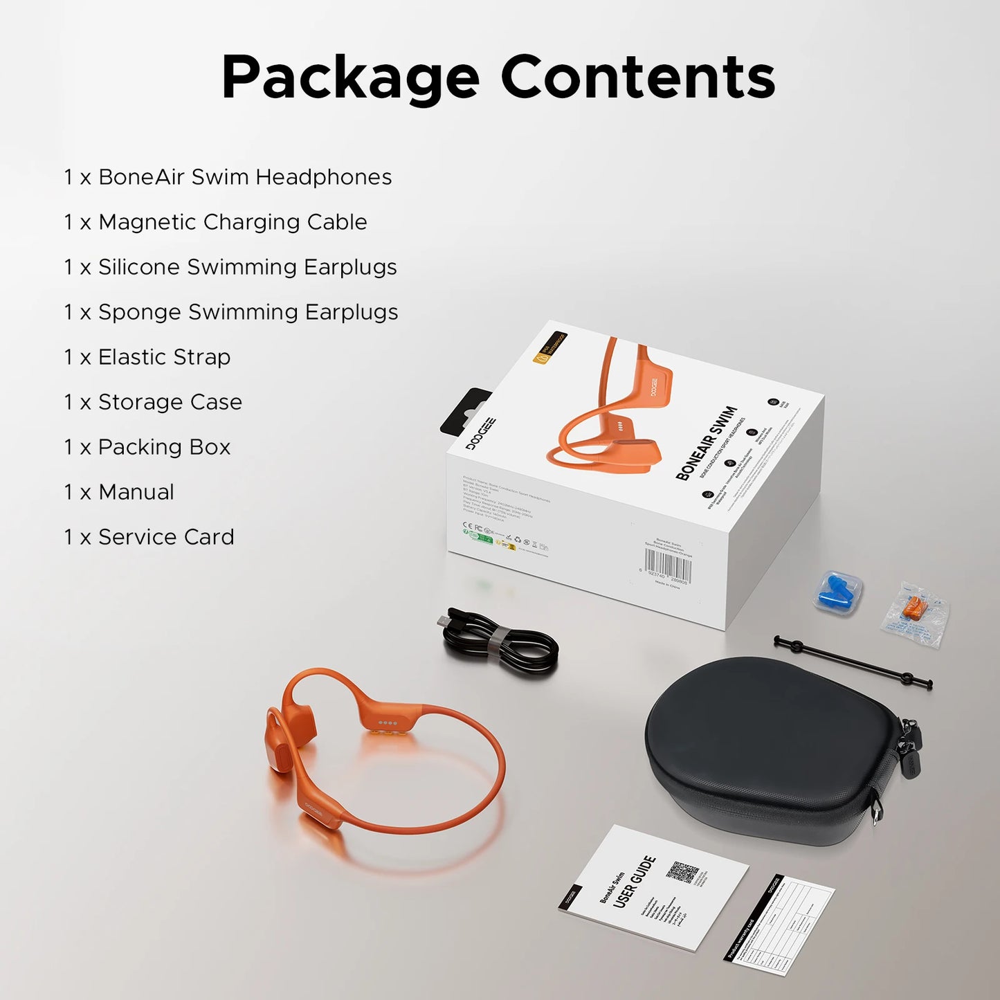 DOOGEE BoneAir Swim Bone Conduction Headphones Bluetooth 5.4 IP68