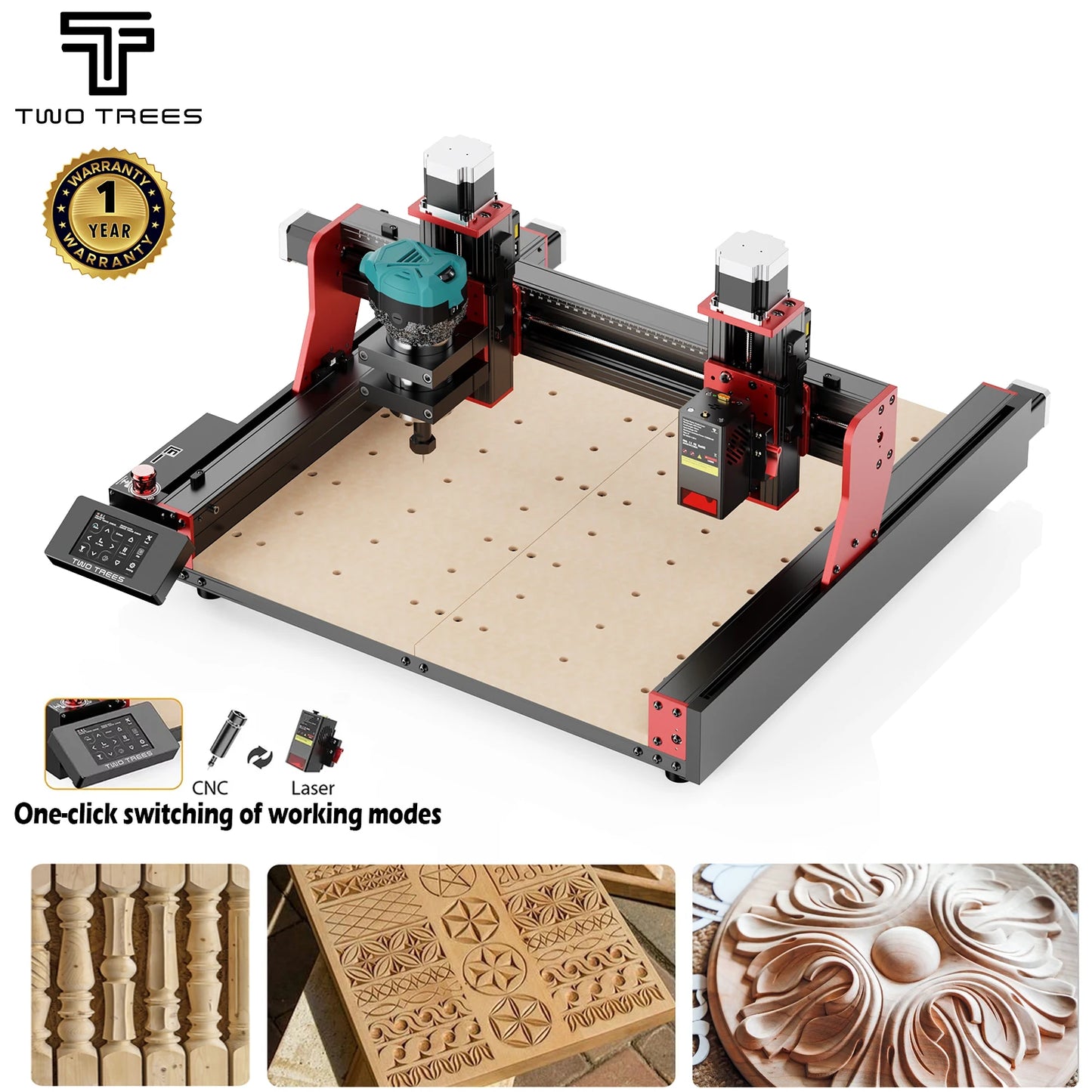 Two Trees TTC450Pro CNC 4 Axis Metal Cutting Router Engraving