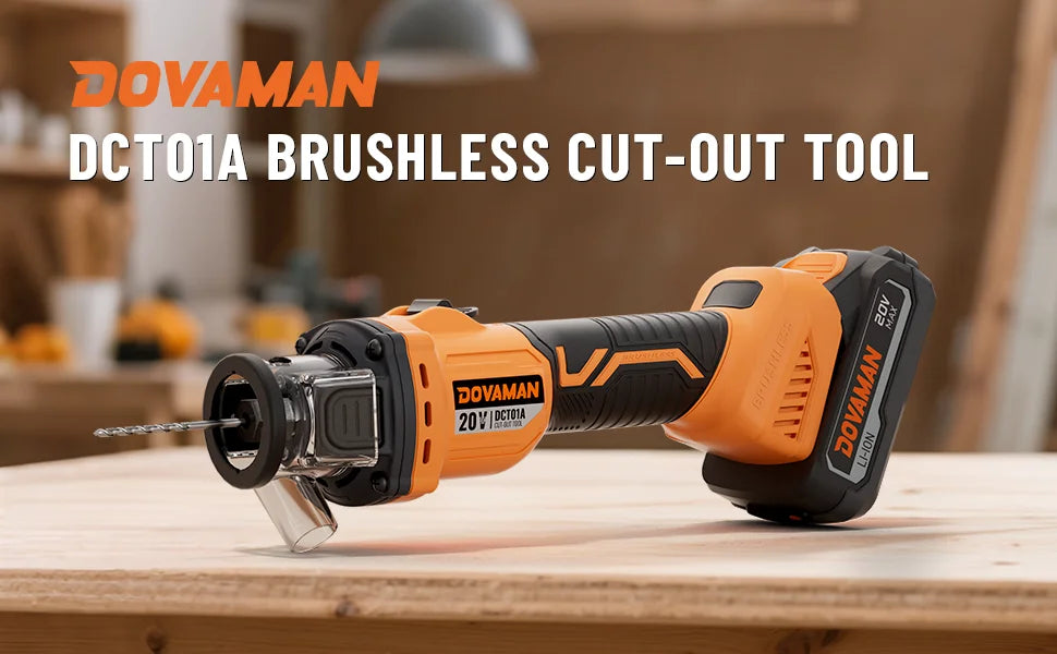 DOVAMAN 20V Brushless Drywall Cut Out Tool 30000 RPM