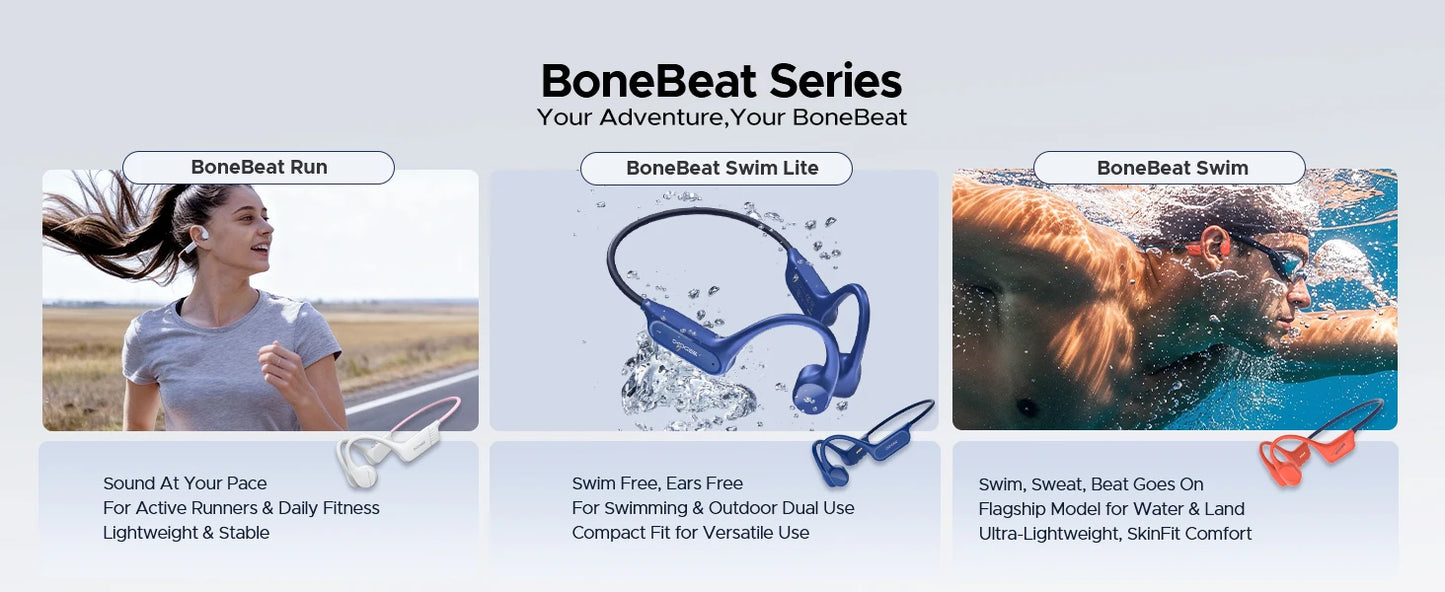 DOOGEE BoneBeat Swim Lite Bone Conduction Headphones IP68 Waterproof