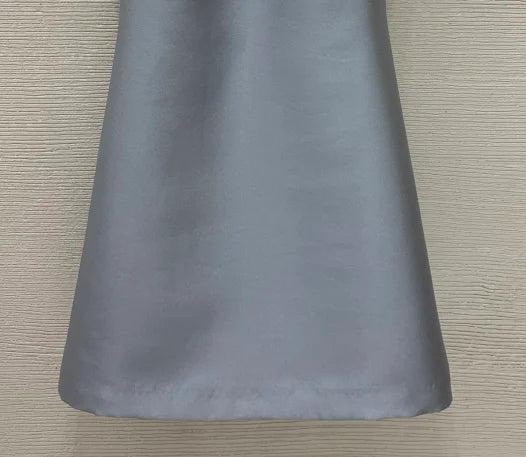 Textured A Line Mini Dress With Round Neck Cap Sleeves