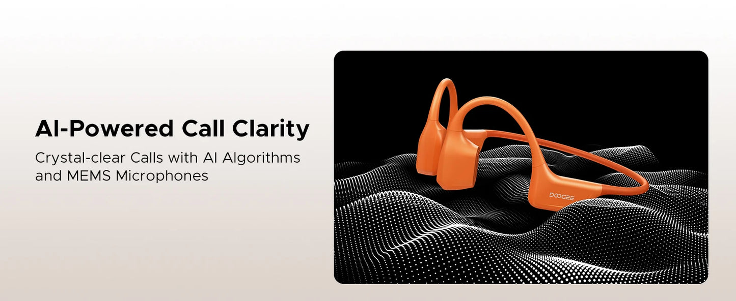 DOOGEE BoneAir Swim Bone Conduction Headphones Bluetooth 5.4 IP68