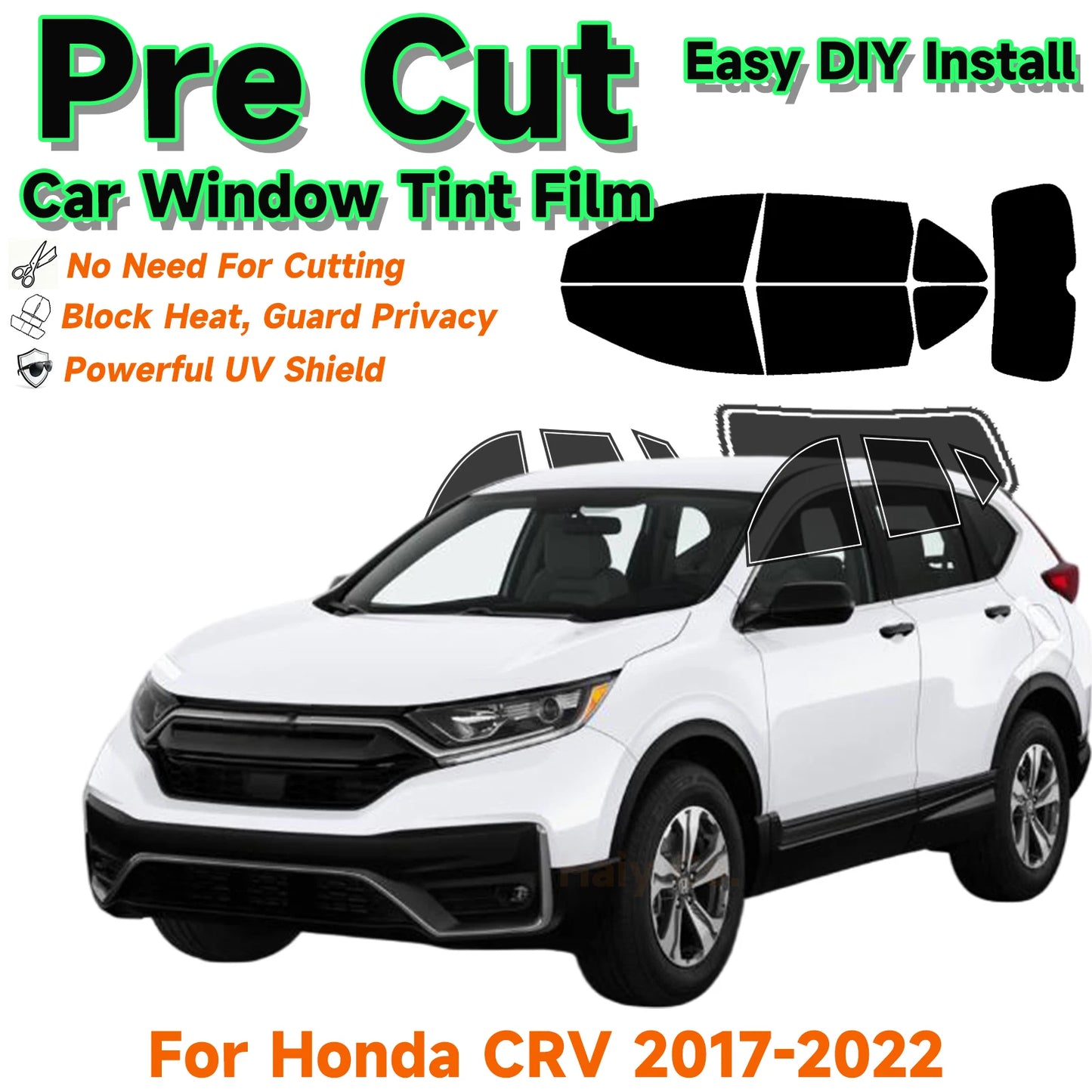 Haiy Co Precut CR-V Window Tint Honda CR-V UV Blocking