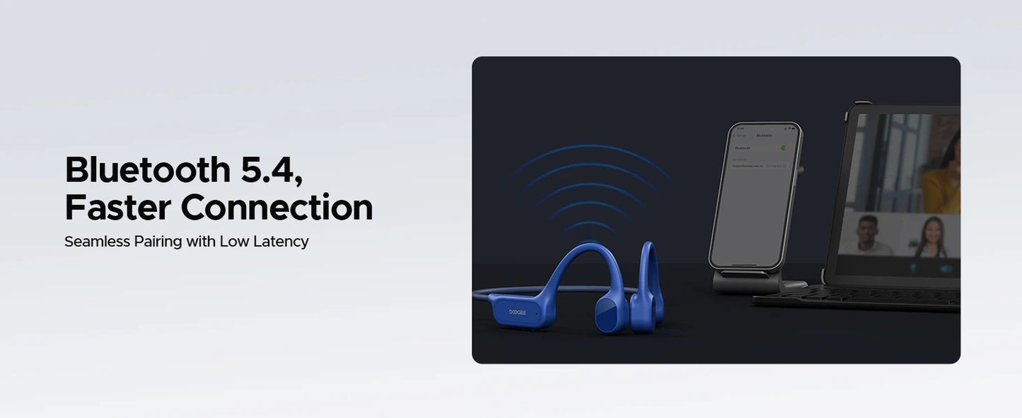 DOOGEE BoneBeat Swim Lite Bone Conduction Headphones IP68 Waterproof