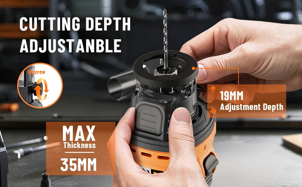 DOVAMAN 20V Brushless Drywall Cut Out Tool 30000 RPM