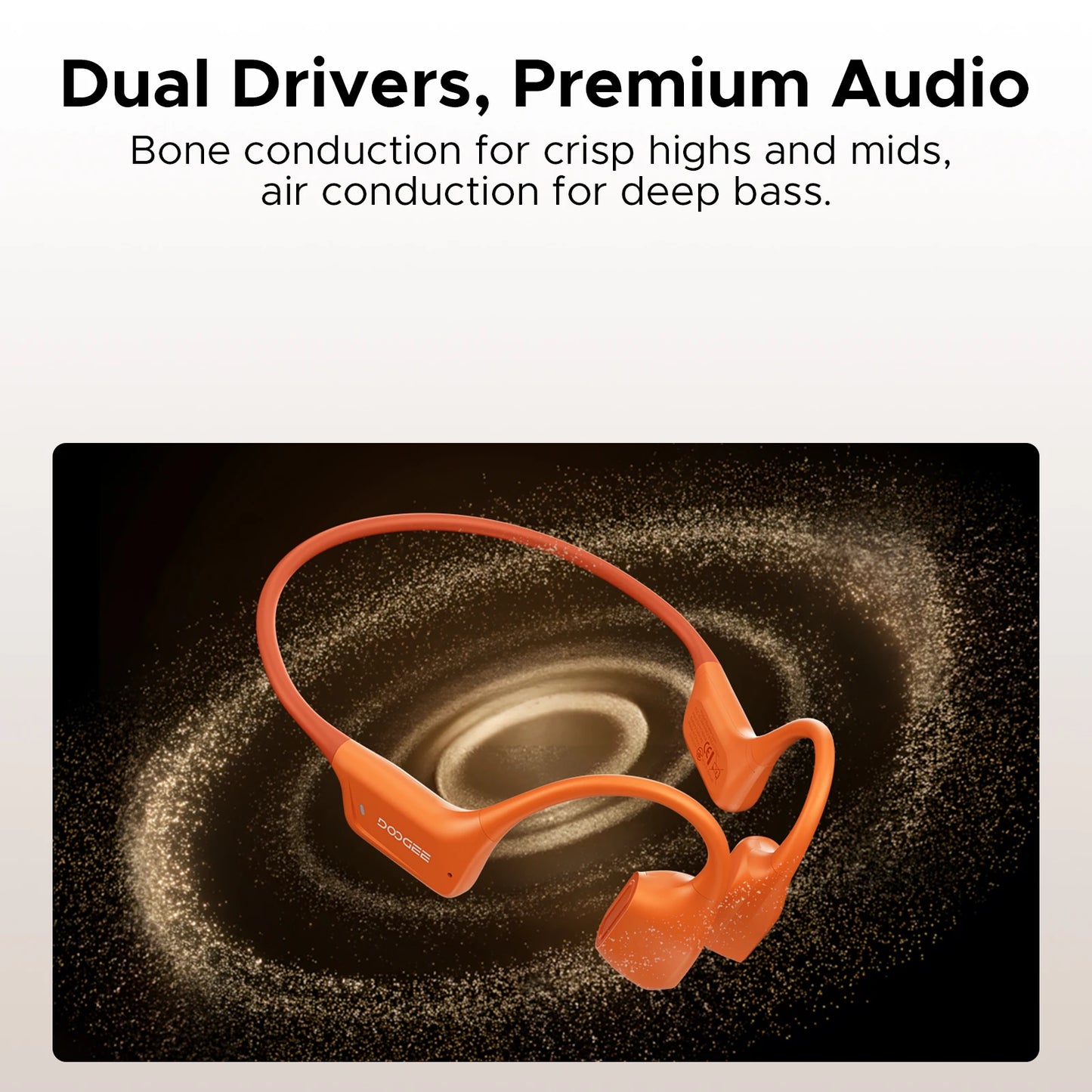 DOOGEE BoneAir Swim Bone Conduction Headphones Bluetooth 5.4 IP68