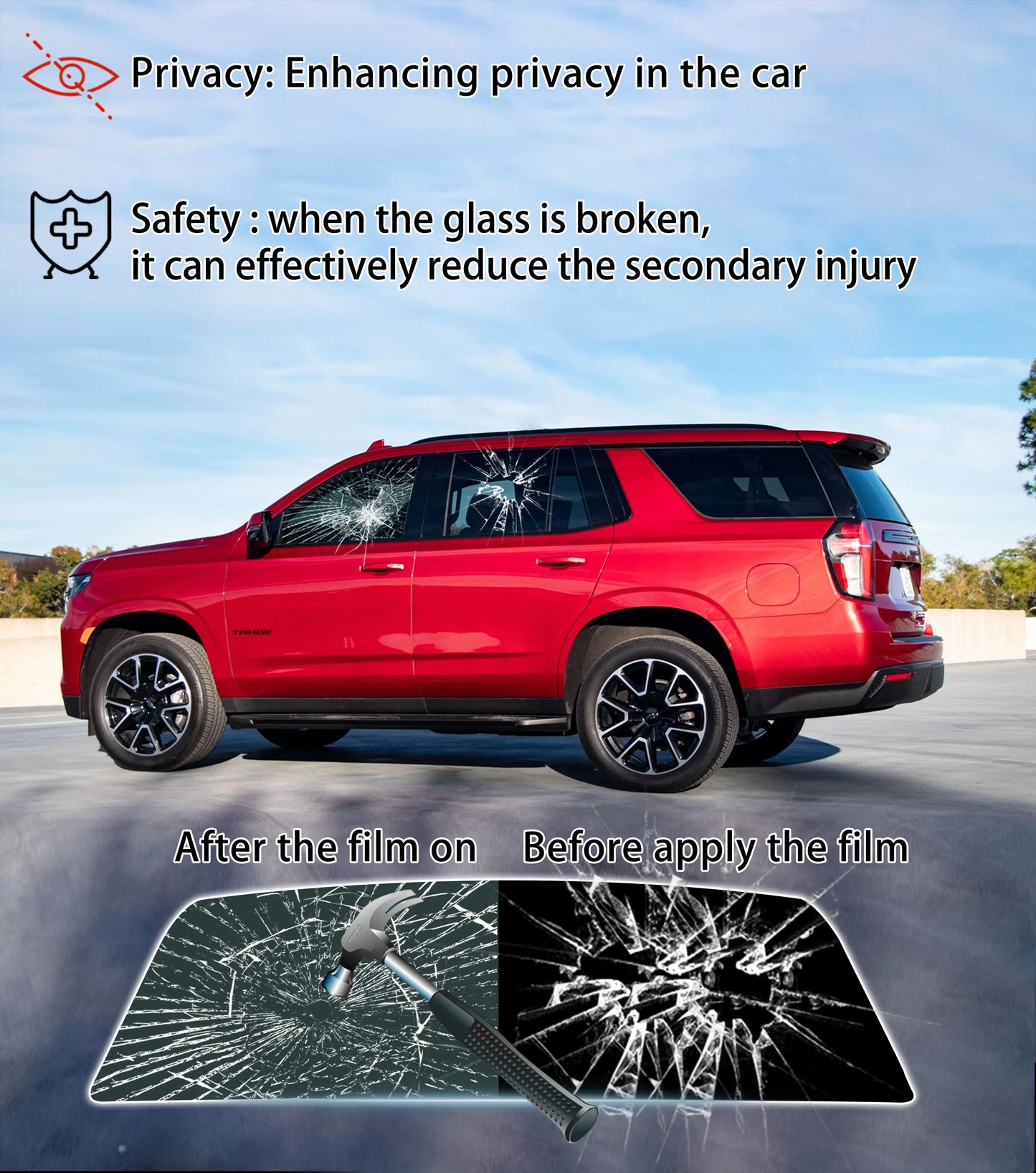 Haiy Co Precut CR-V Window Tint Honda CR-V UV Blocking