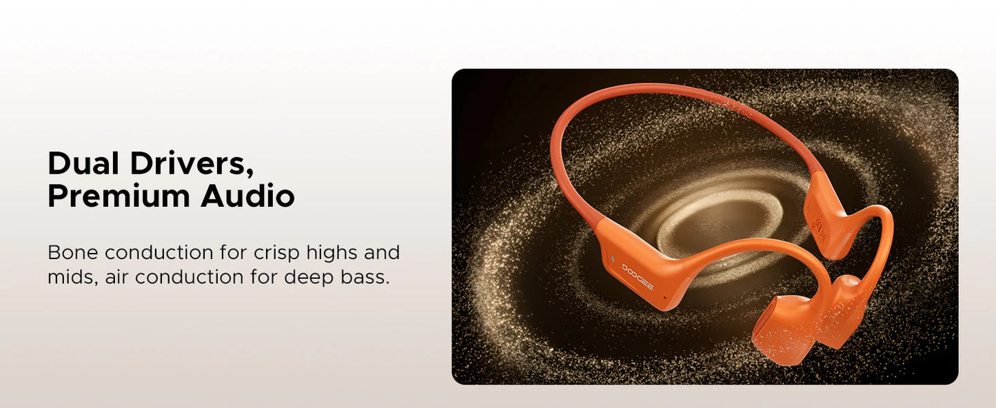 DOOGEE BoneAir Swim Bone Conduction Headphones Bluetooth 5.4 IP68