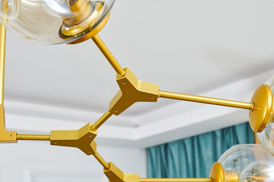 CNDL Nordic Glass LED Chandeliers Modern Indoor Ceiling Lighting