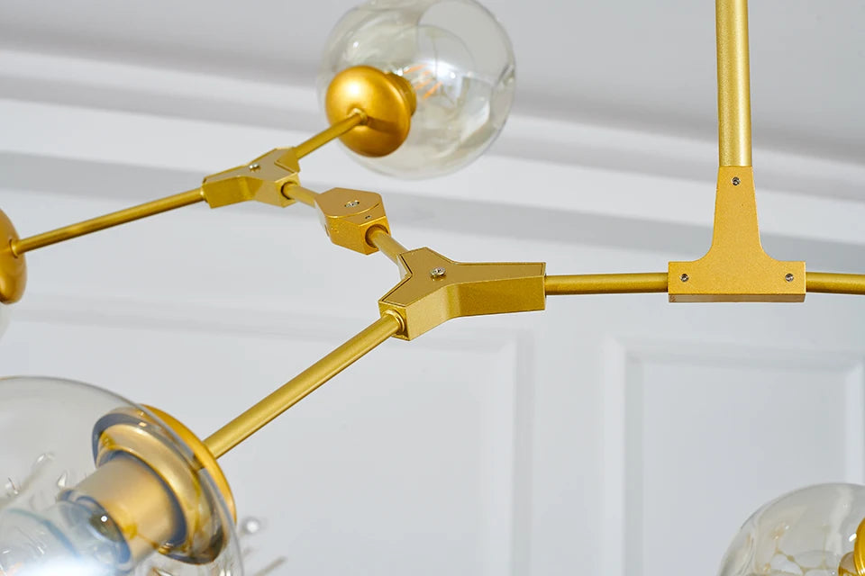CNDL Nordic Glass LED Chandeliers Modern Indoor Ceiling Lighting