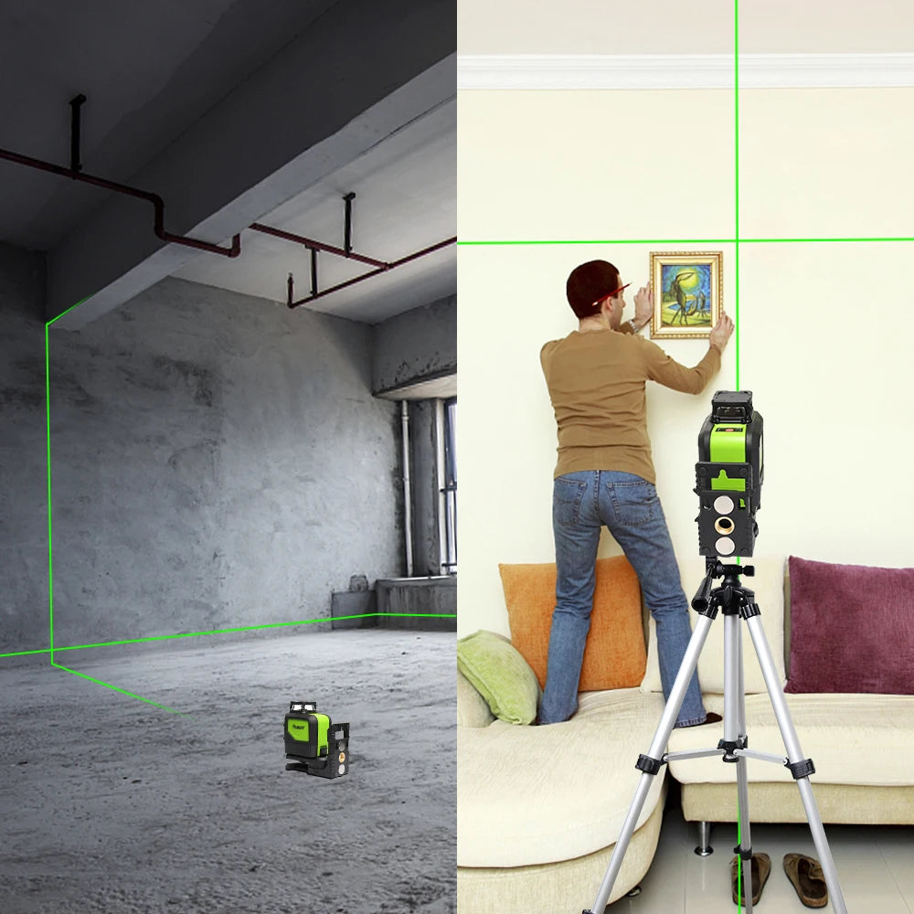 Huepar 901CG Self Leveling Laser Level Pulse Mode Magnetic Base