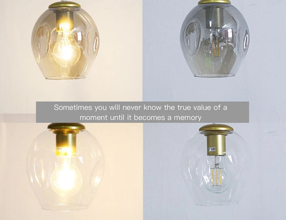 CNDL Nordic Glass LED Chandeliers Modern Indoor Ceiling Lighting