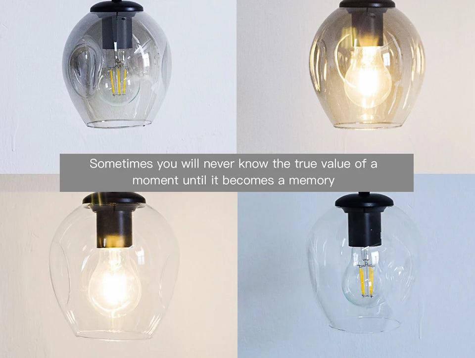 CNDL Nordic Glass LED Chandeliers Modern Indoor Ceiling Lighting