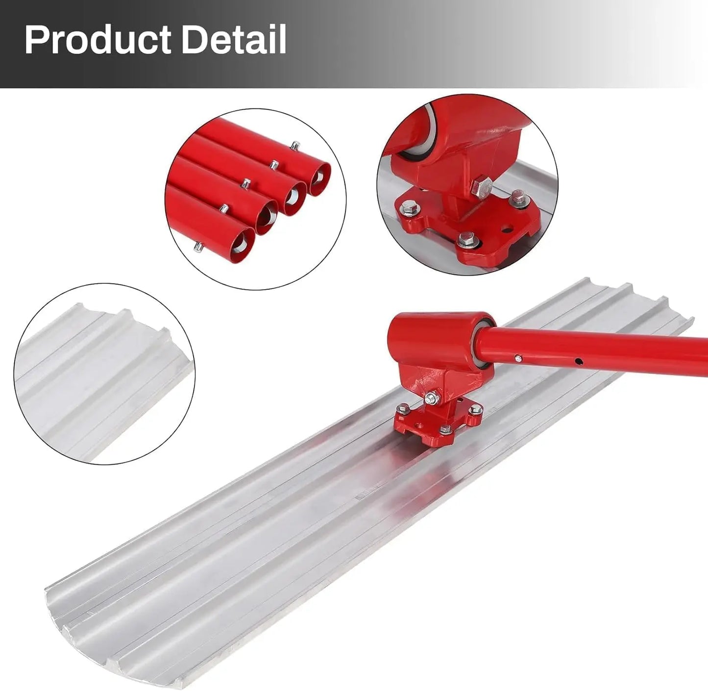 NONEDIY Bull Float Magnesium Concrete Float With Four Handles