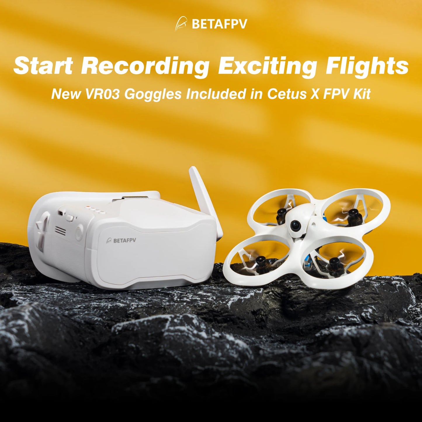 BETAFPV Cetus X FPV Racing Drone With VR03 Transmitter Goggles