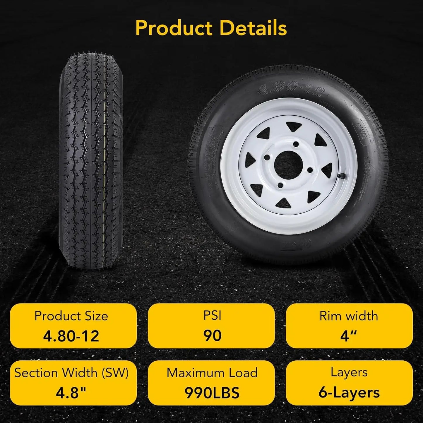 Trailer Tires On Rims For Campers And Boat Trailers