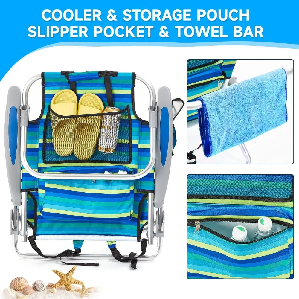 XIAOLANG 2 Pack Lightweight Portable Camping Beach Chair For Adults