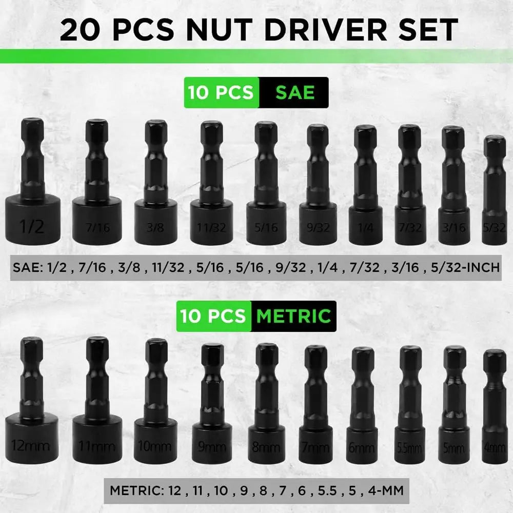 Magnetic Screwdriver Set 86Pcs Slotted Phillips Torx Bits Nut Drivers