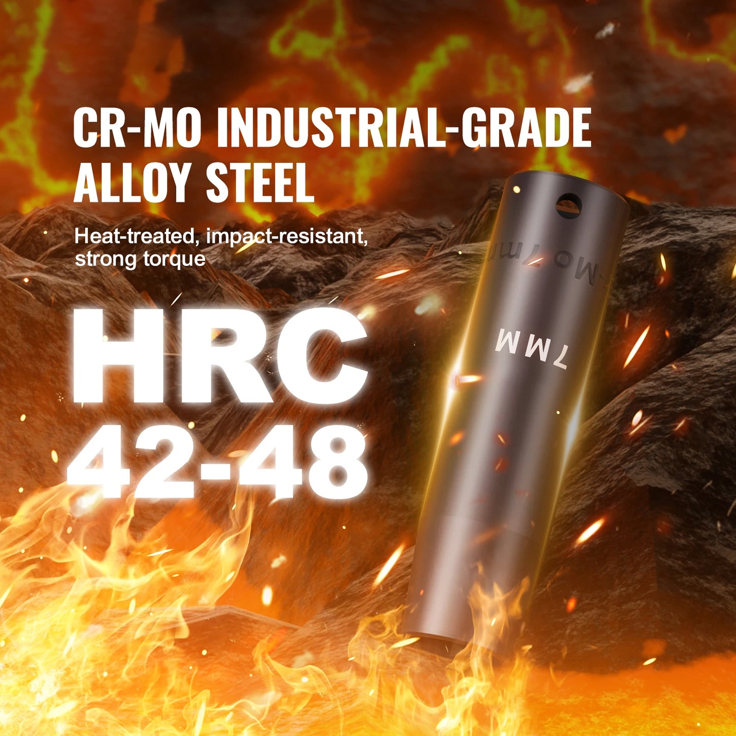 SucceBuy Impact Socket Set Deep SAE Metric CrMo Alloy Steel
