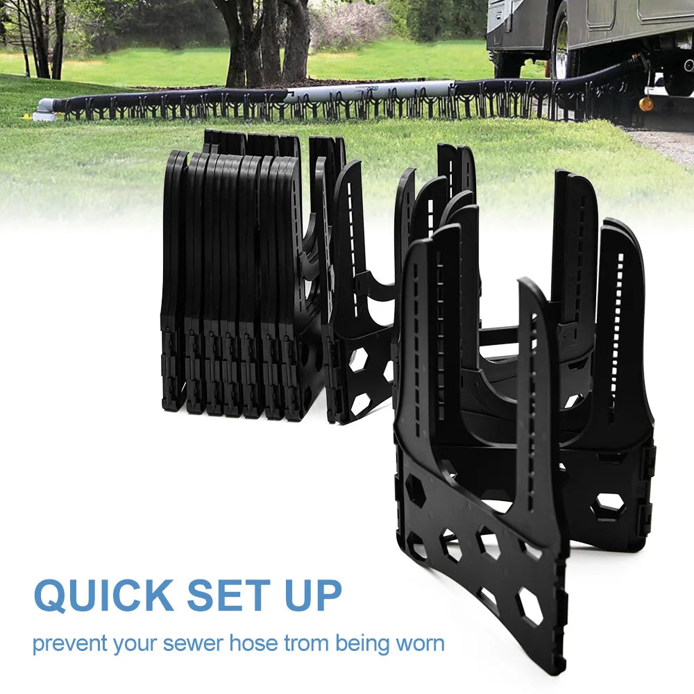 FOSITAN RV Sewage Pipe Support U Shape Cradles Secure