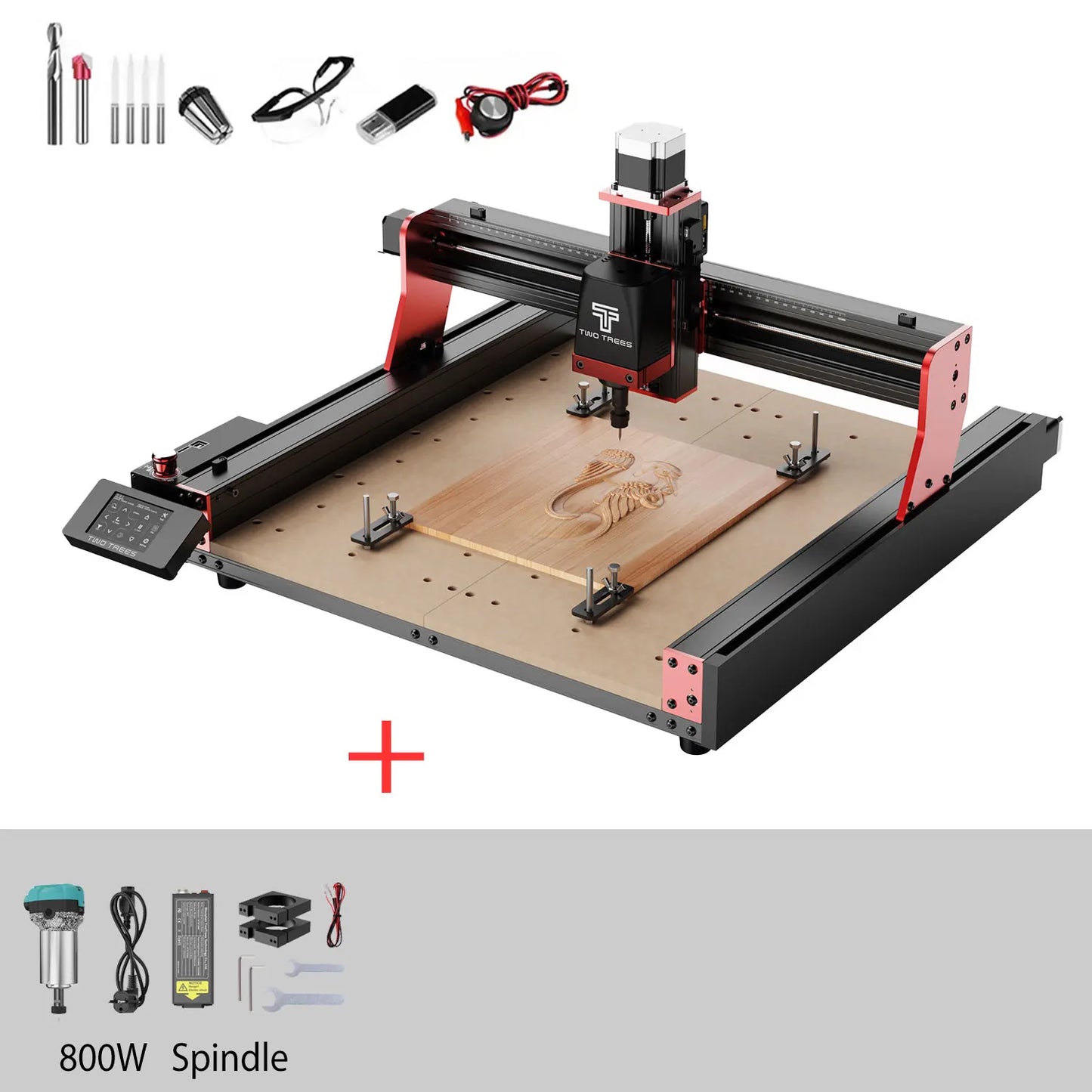 Two Trees TTC450Pro CNC 4 Axis Metal Cutting Router Engraving