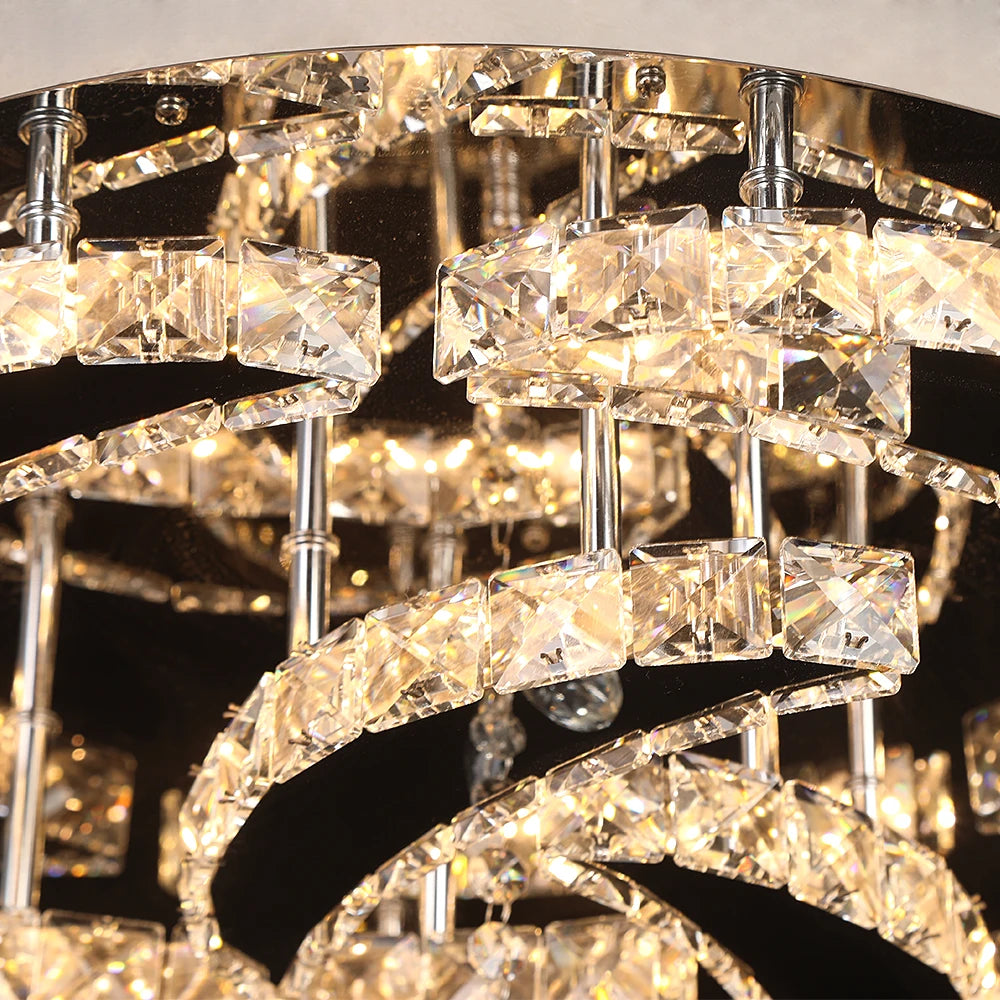 Vetrulus Luxury K9 Crystal Chandelier Modern Dimmable Ceiling Lamp