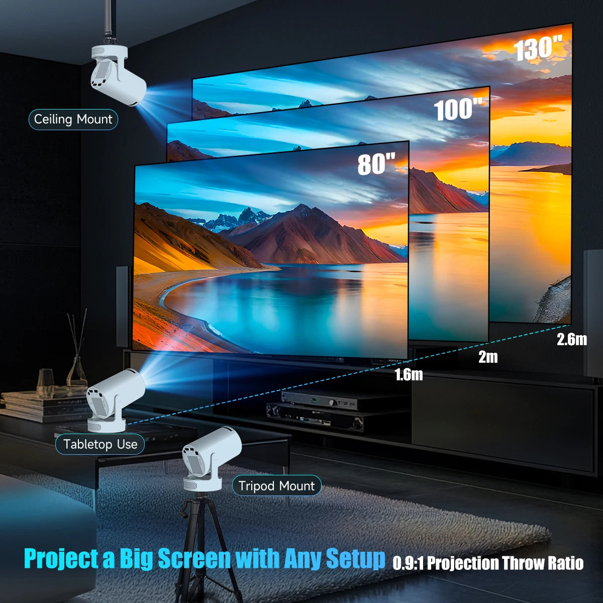 Magcubic HY300 Pro Projector 4K Android 11 WiFi 6