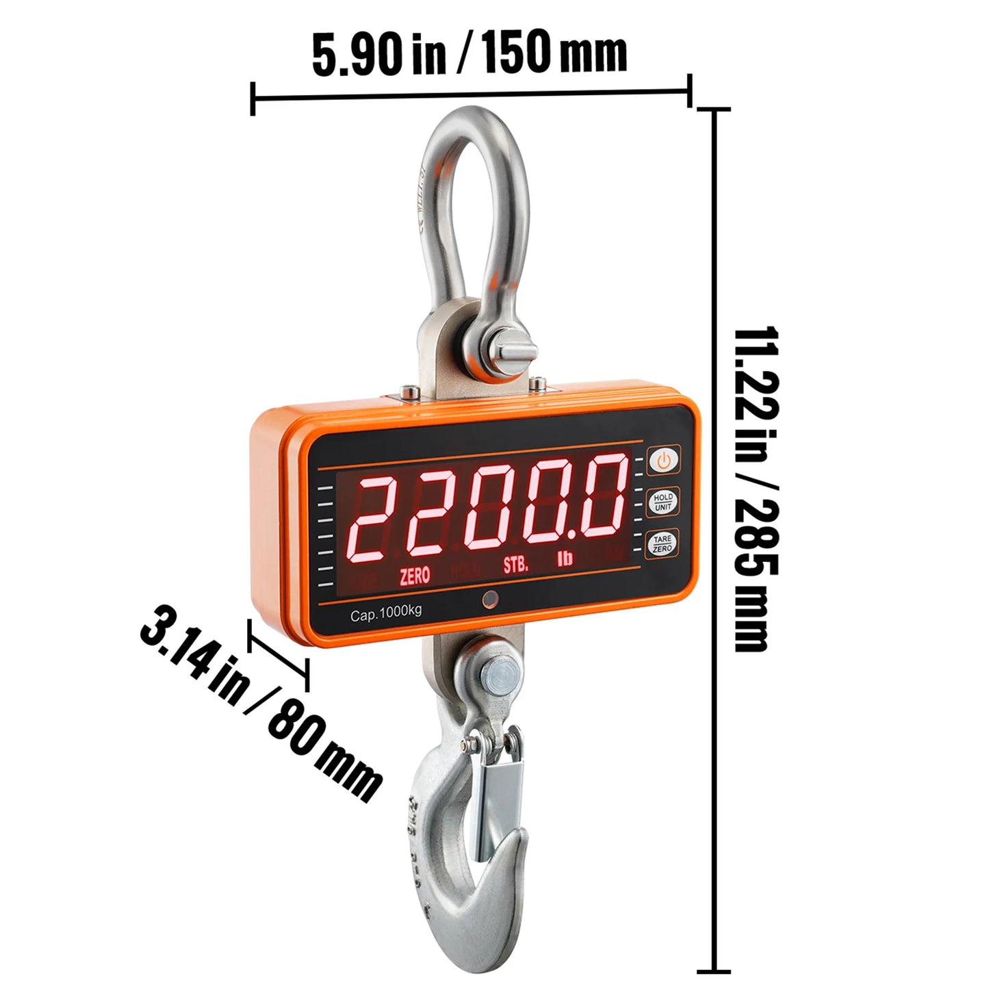 SucceBuy Digital Crane Scale Industrial Hanging Scale With Remote
