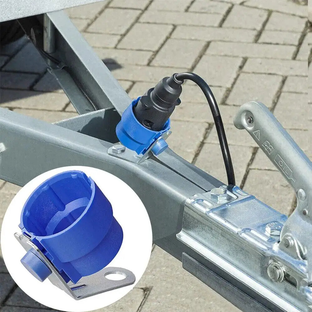 Trailer Plug Holder Parking Cover For 7 Pin And 13 Pin Connectors