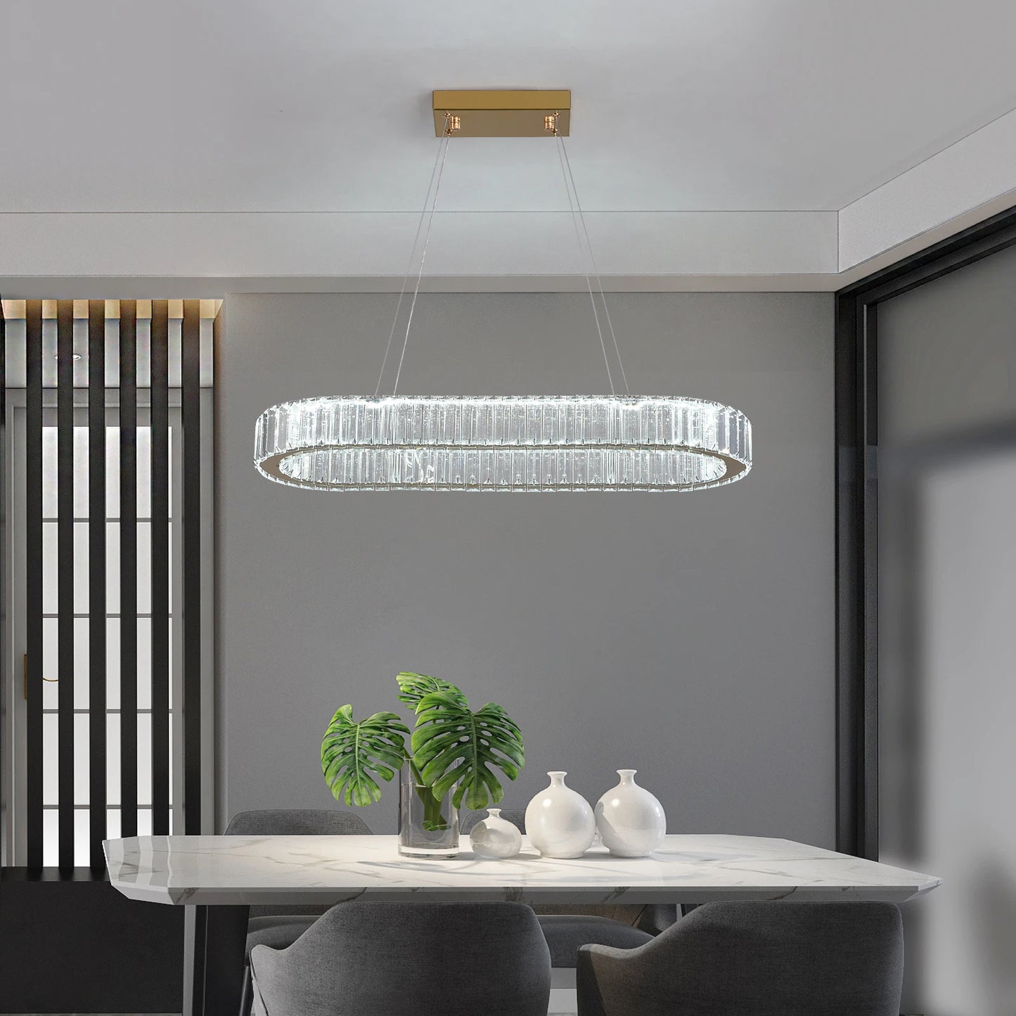 Vinilky Modern Crystal Ceiling Chandelier for Living Room