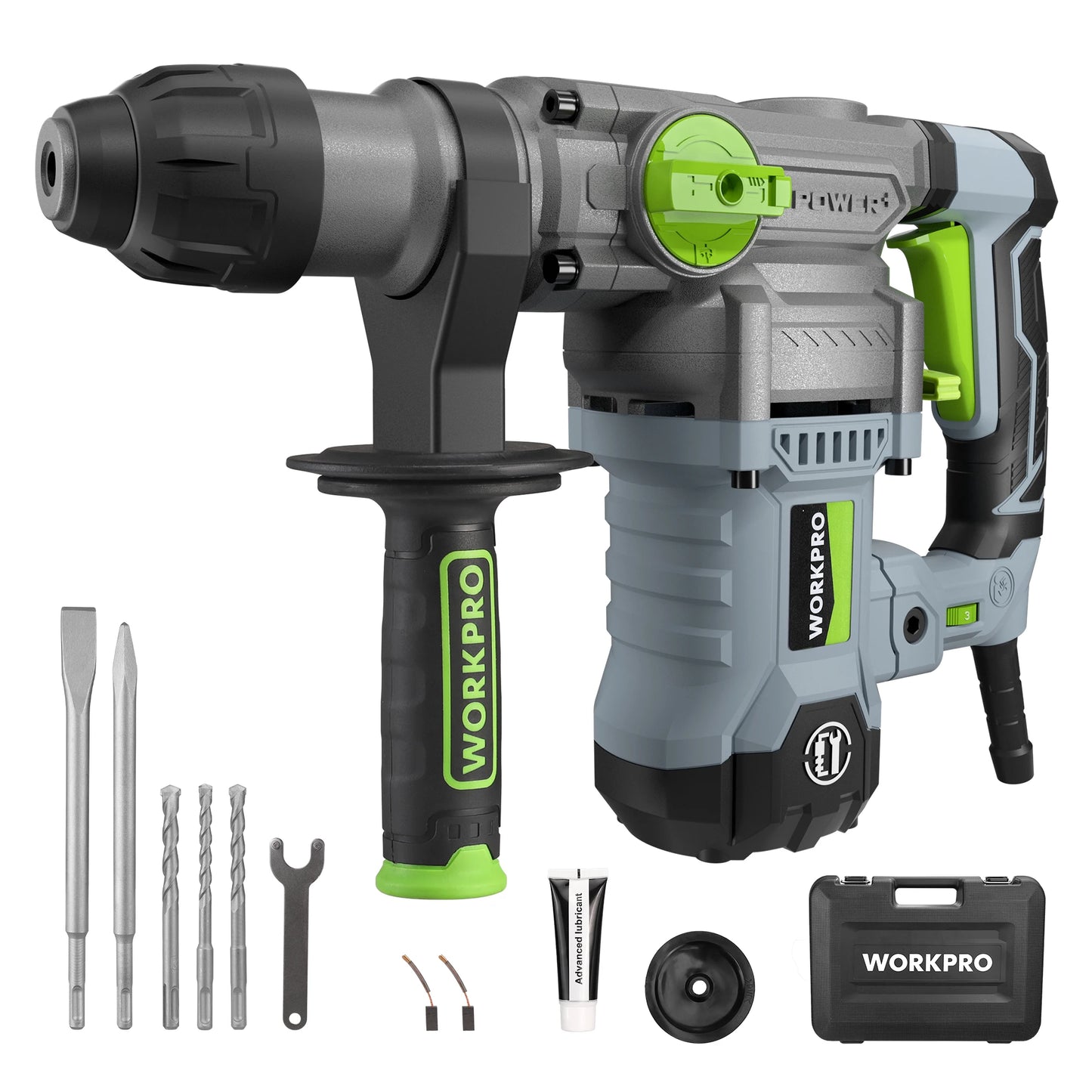 WORKPRO Heavy Duty Rotary Hammer Drill for Concrete