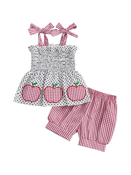 Toddler Girl Floral Sleeveless Top Denim Shorts Set