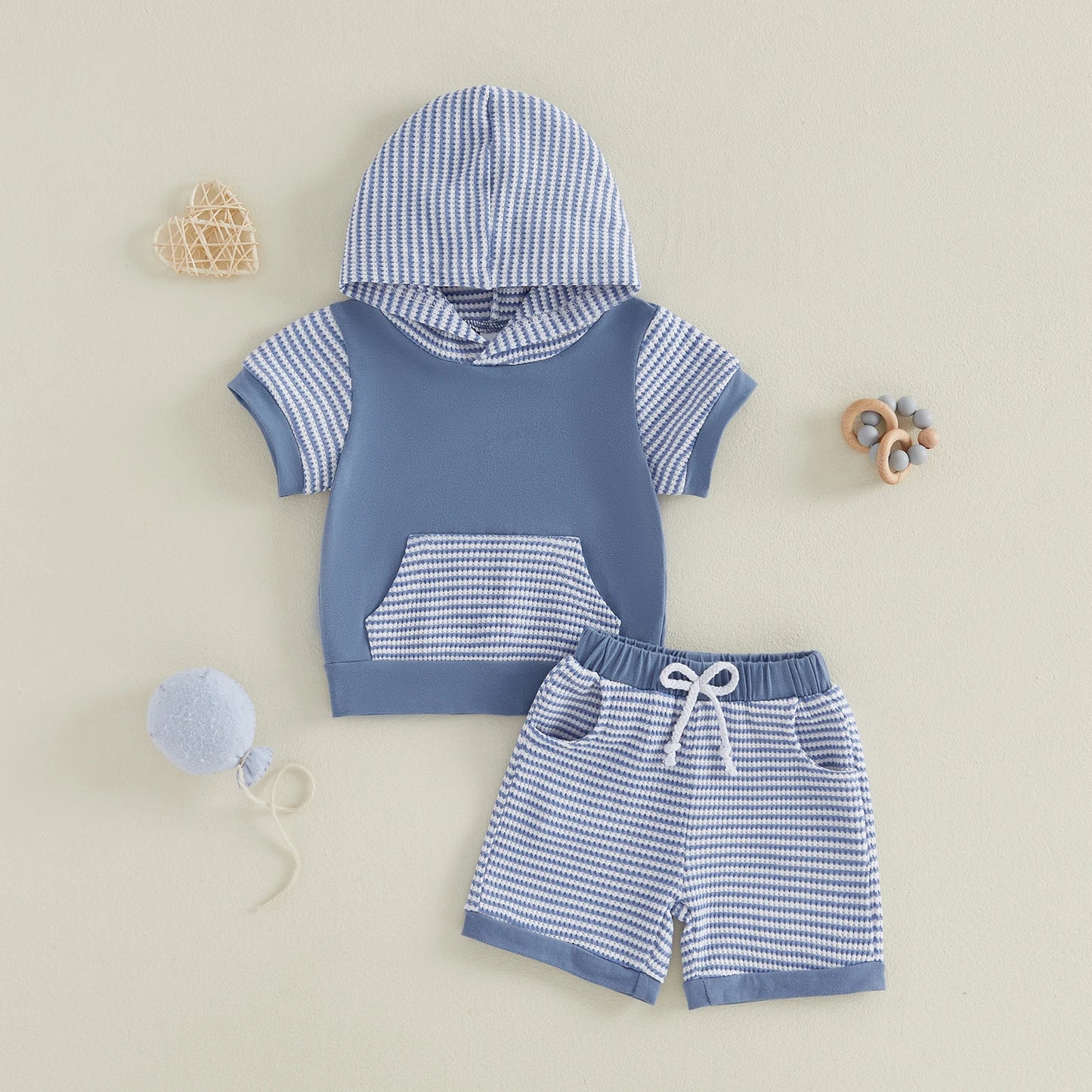 Baby Girls 2 Piece Summer Set Short Sleeve Tee Shorts