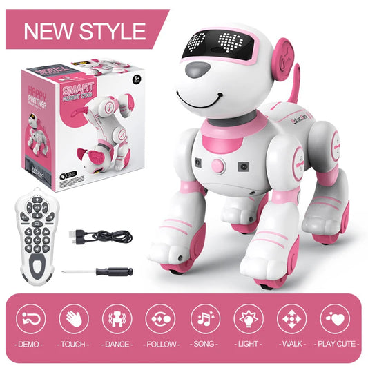 Kelaton RC Robot Dog Voice Command Programmable Toy With Touch Sensor Music