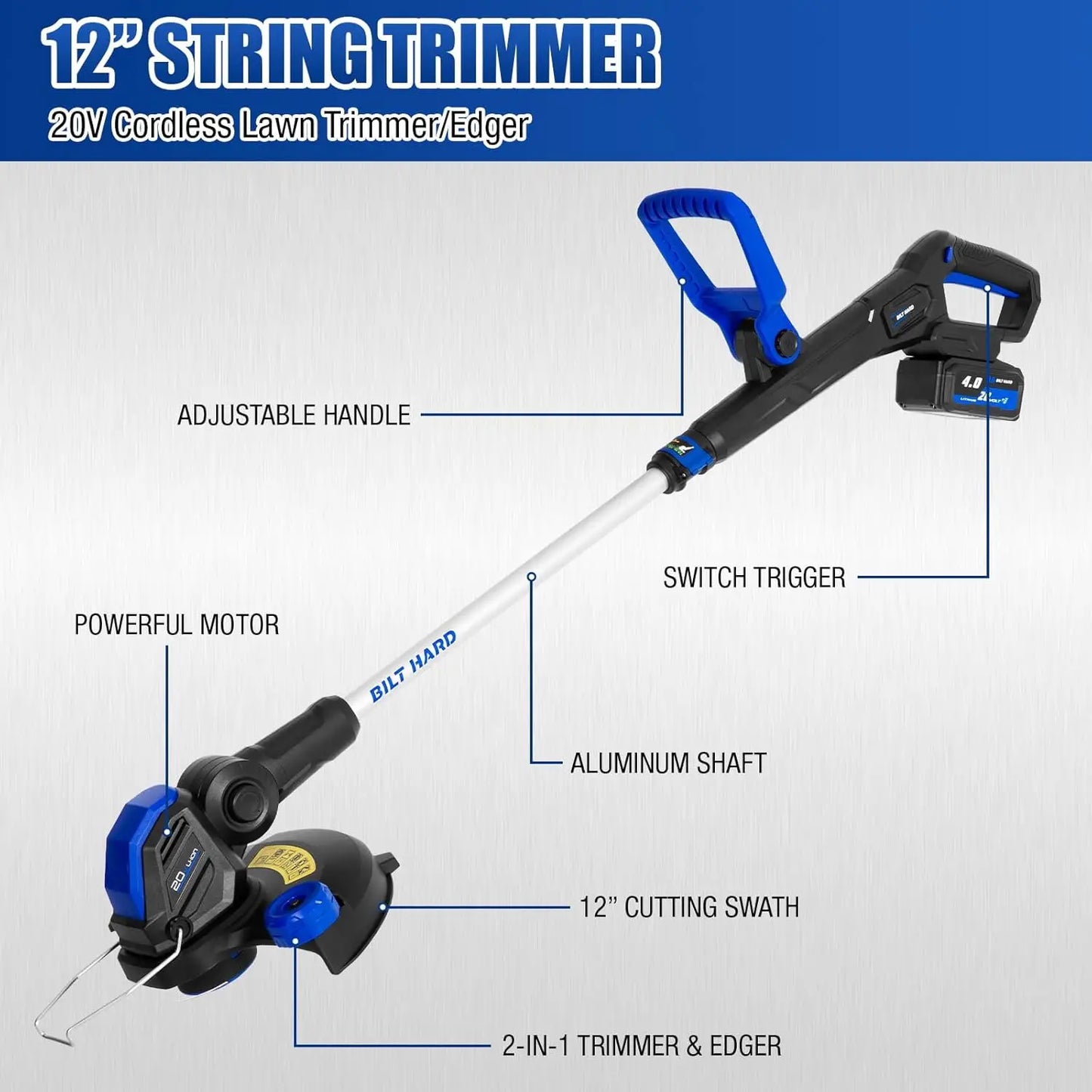40V Cordless Lawn Mower And String Trimmer Leaf Blower Set