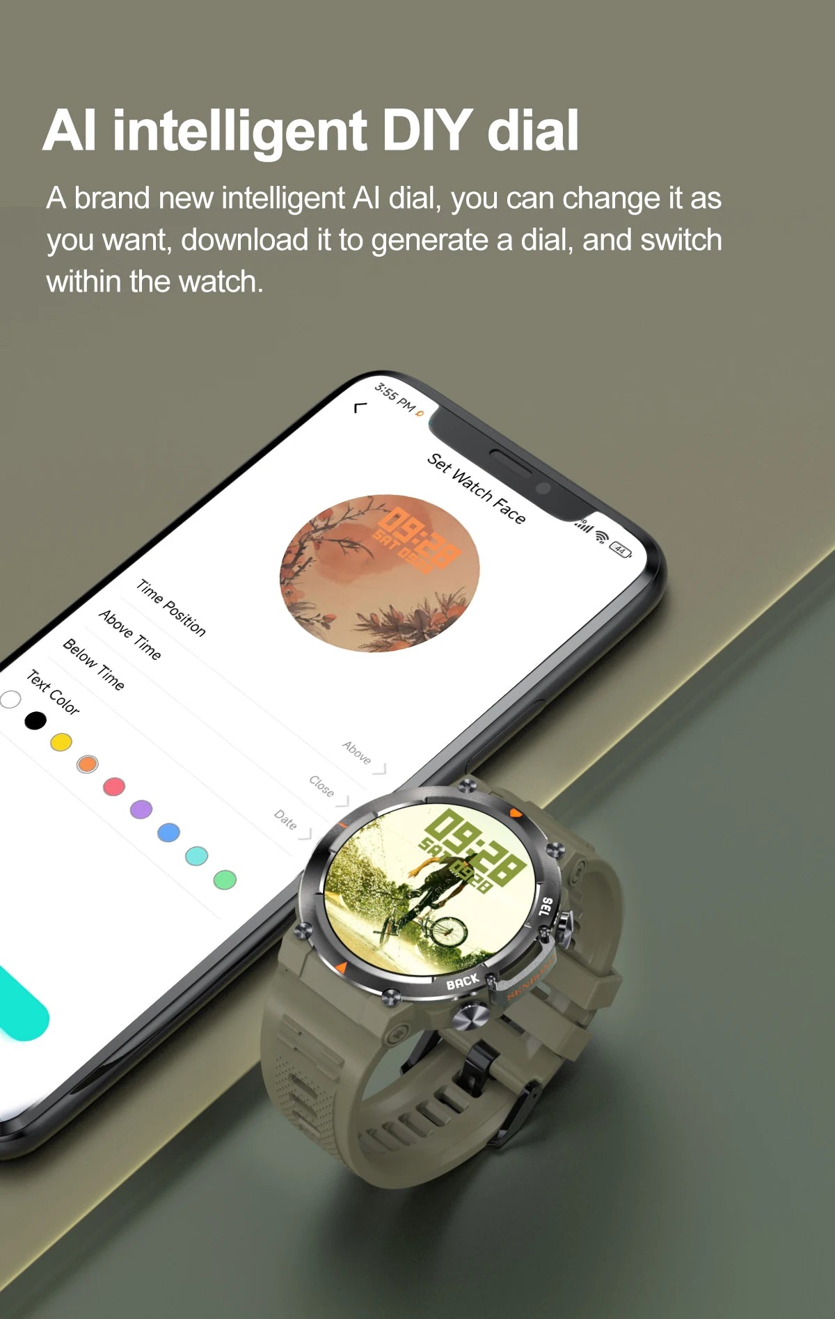 SENBONO MAX18 Smartwatch For Men With AMOLED Screen AIGPT