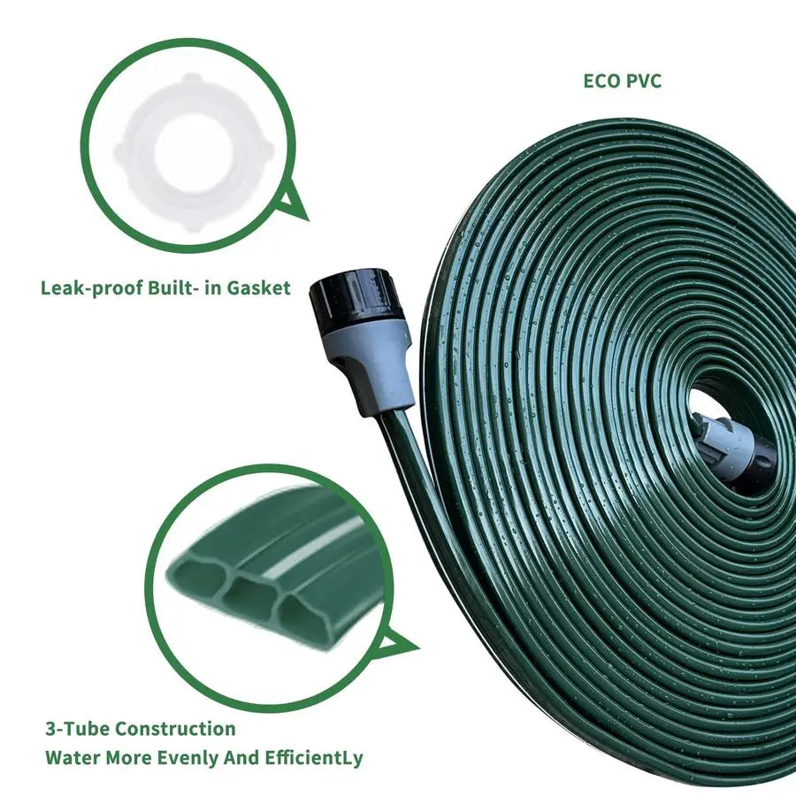 Heavy Duty Reinforced Flat Sprinkler And Soaker Hose Garden Irrigation