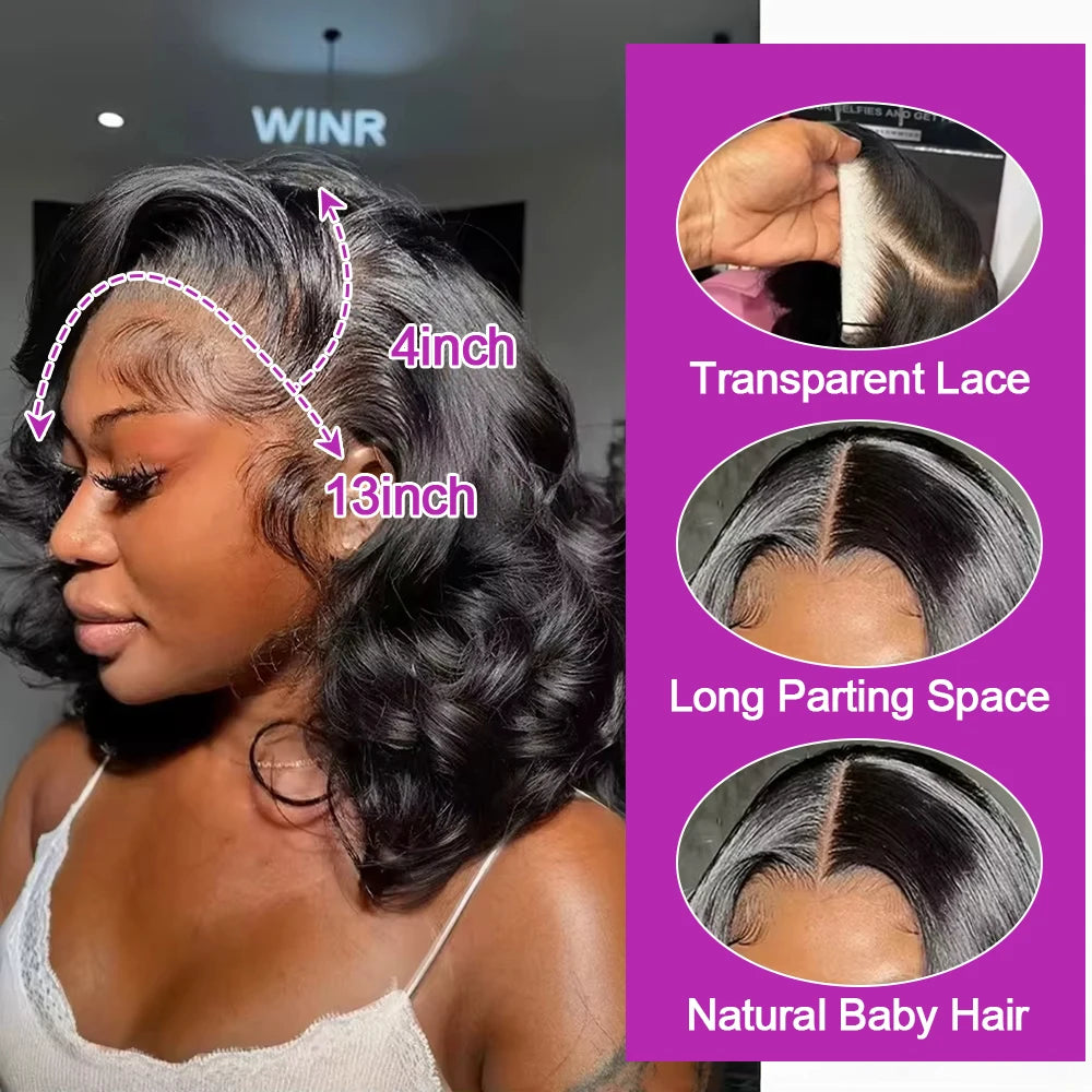 Hj Weave Beauty Remy Peruvian Body Wave HD Lace Frontal Wig