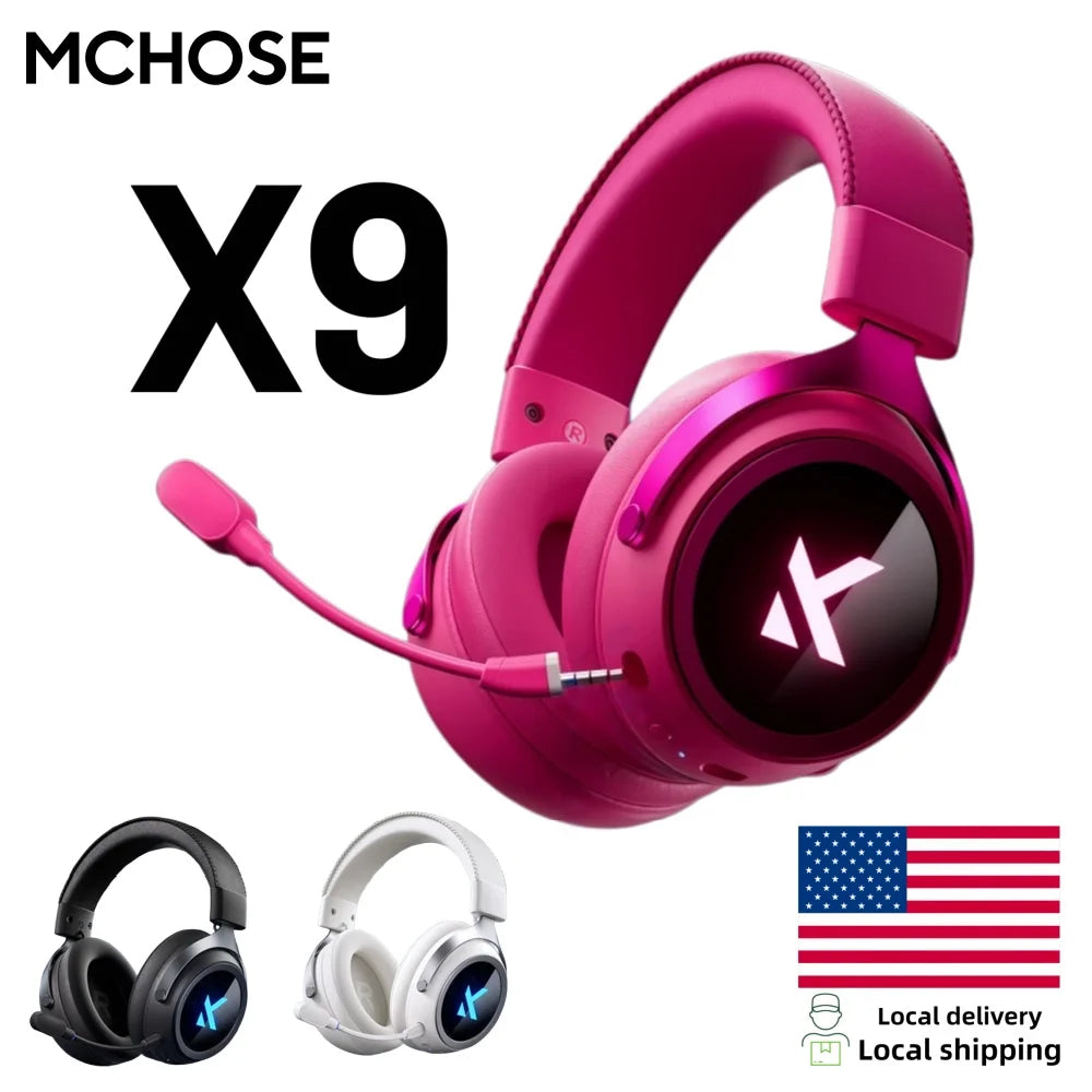 MCHOSE X9 Wireless Headworn Gaming Headset 2.4GHz Bluetooth