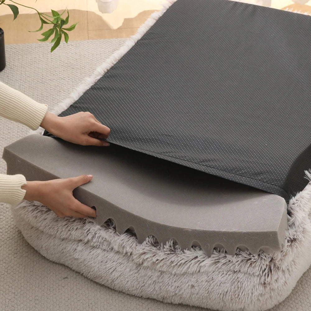 Three Sided Surround Dog Bed With Full Filling For Pets