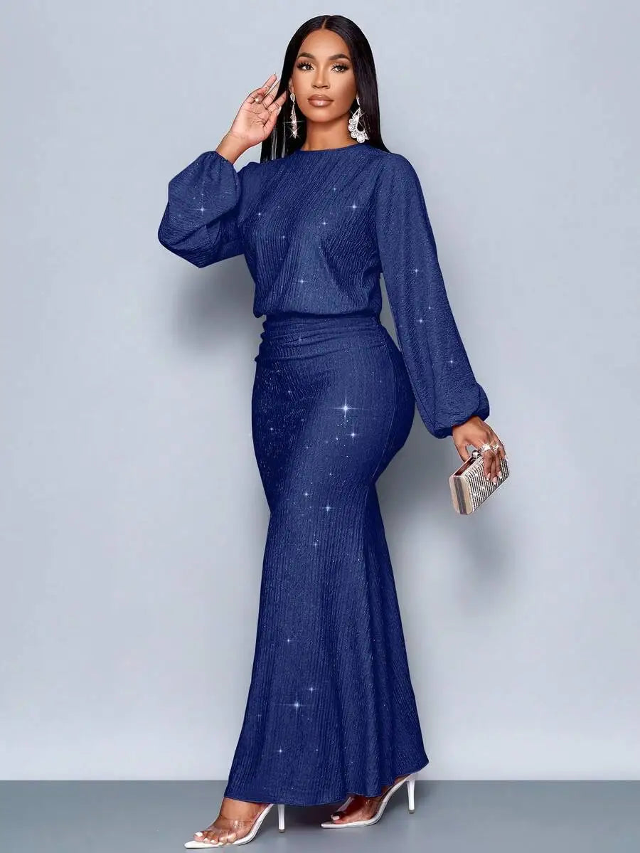 Floor Length Mermaid Hem Bodycon Dress For Party Valentines Day