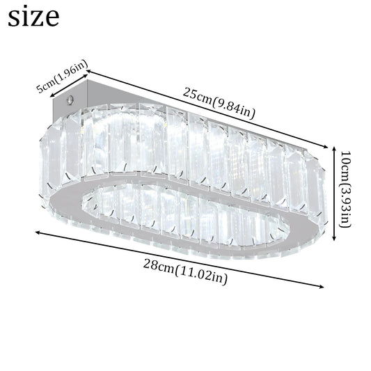 Vinilky Modern Crystal Ceiling Chandelier for Living Room
