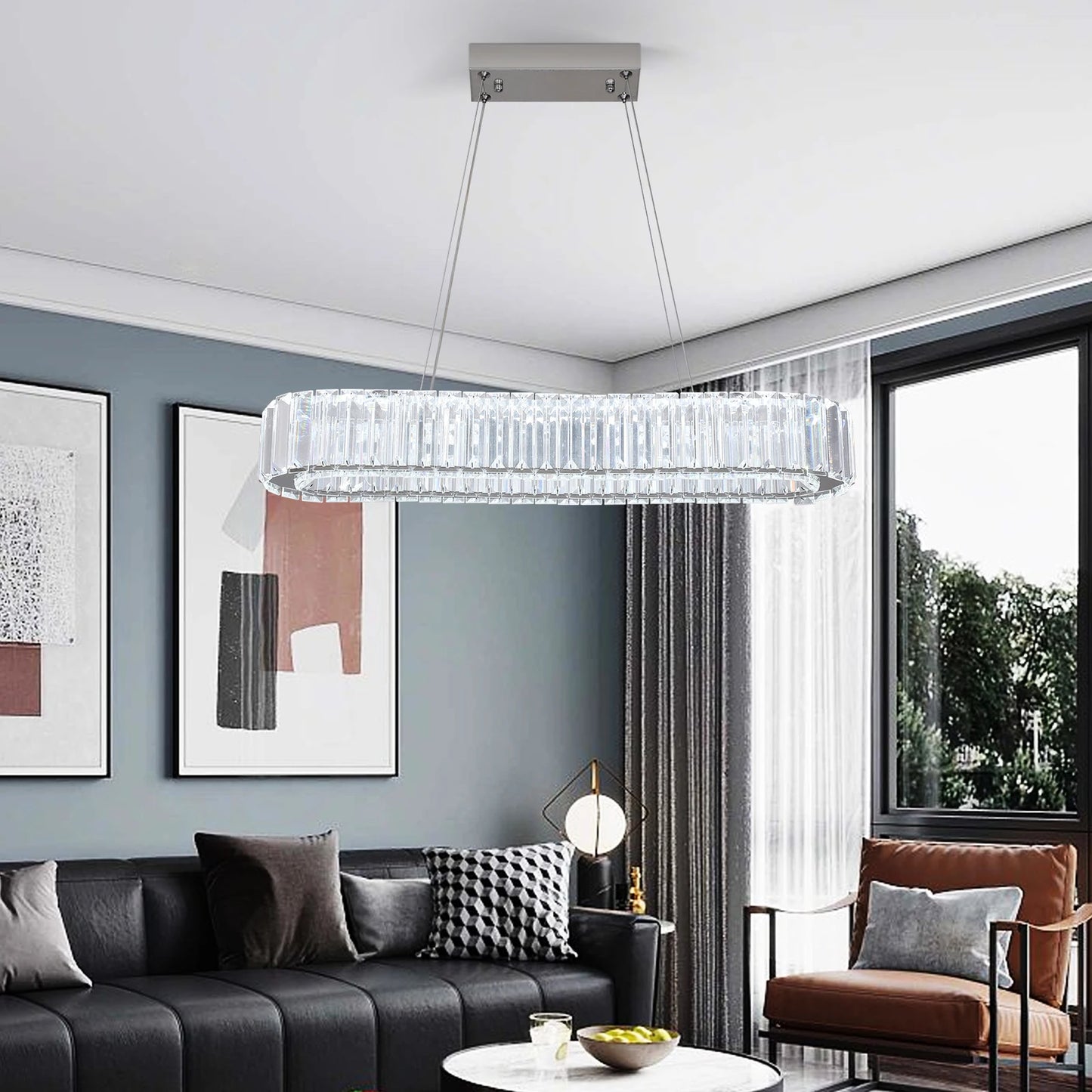 Vinilky Modern Crystal Ceiling Chandelier for Living Room