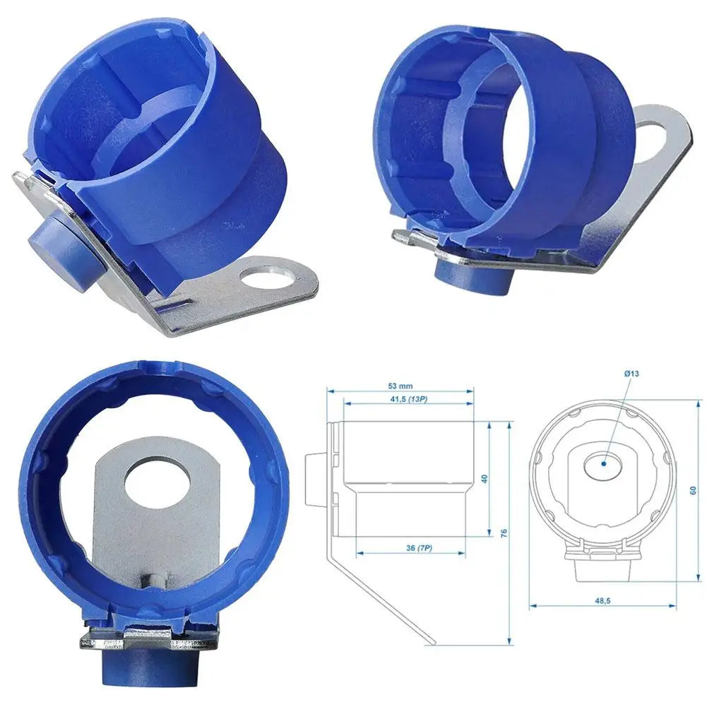 Trailer Plug Holder Parking Cover For 7 Pin And 13 Pin Connectors