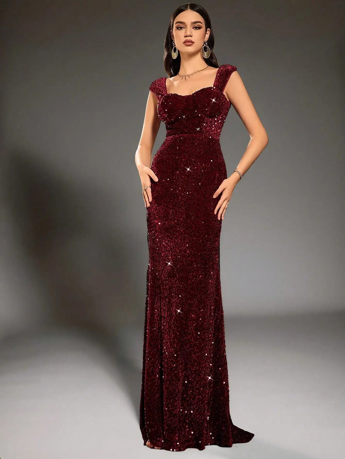 Sequined Mermaid Evening Dress For Prom And Holiday Parties