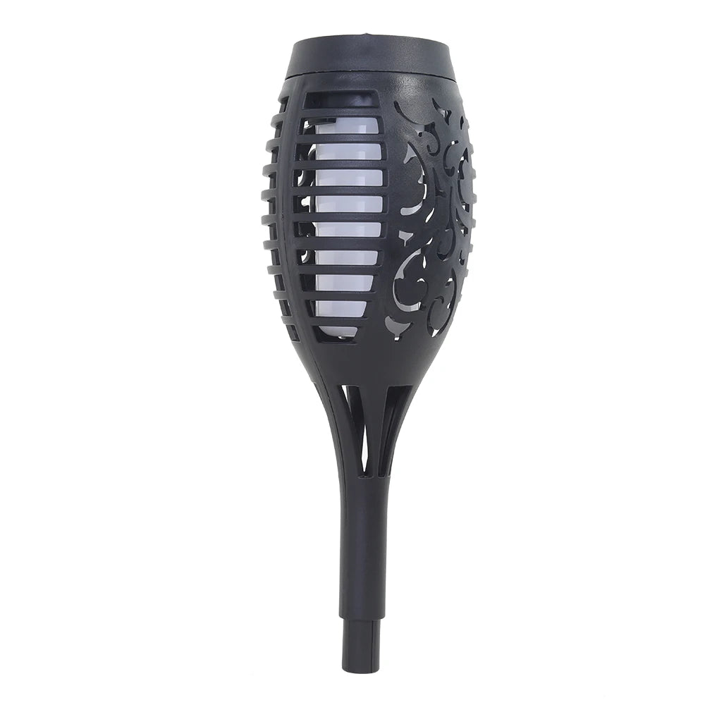 Solar Flame Torch Lights LED Flickering Outdoor Lawn Path Decoration